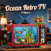 BlockBuddie™ 1718-teiliges Ozean-Retro-TV-Bausteinset Produktbild-Vorschau 1