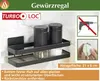 Turbo Loc Gewürzregal schwarz B: 22 cm x H: 5,5 cm x T: 7 Produktbild-Vorschau 1
