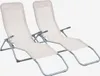 Two white lounge chairs are shown against a white background. Anteprima dell’immagine prodotto