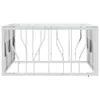 vidaXL Couchtisch 80x80x40 cm Edelstahl und Glas -  Produktbild-Vorschau 9