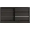 BEAUTYSOFA Kommode MIRELA 160 cm Schwarz, Sideboard mit 2 Produktbild-Vorschau 5