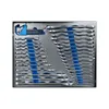 A set of wrenches and hex keys neatly organized in a tool tray. Voir les images du produit