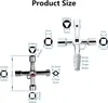 6 Stück 4 Wege Kreuzschlüssel, Schaltschrankschlüssel, 4 Produktbild-Vorschau 3