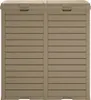 vidaXL Venkovní odpadkový koš světle hnědý 78x41x86 cm Náhled obrázku produktu 4