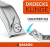 Gakago Kraft-Schaber Hochwertige Dreieck-Ziehklinge aus Produktbild-Vorschau 4