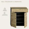 Schuhschrank Canu Xonox – Basaltgrau & Artisan – 80x94x37 Produktbild-Vorschau 17