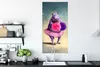 MuchoWow® Poster Nilpferd - Blumen - Ballerina - Pompons - Produktbild-Vorschau 3