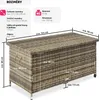 TecTake 404596, Hnědá, Polyester, Ocel Náhled obrázku produktu 7