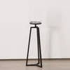 Bougeoir en verre sur support métallique COSA, 75-95 cm Voir les images du produit 6