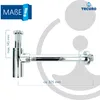 tecuro DESIGN Flaschensiphon Rohrgeruchsverschluss Siphon, Produktbild-Vorschau 5