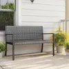 COSTWAY Gartenbank Wetterfest 110x 55x 84 cm, 2-Sitzer Produktbild-Vorschau 9