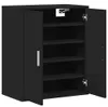 vidaXL Schuhschrank Schwarz 60x35x70 cm Holzwerkstoff Produktbild-Vorschau 6