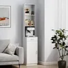 HOMCOM Badezimmerschrank hoch Badschrank Hochschrank schmal Produktbild-Vorschau 8