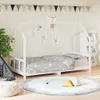 detská postieľka vidaXL biela 90x200 cm z masívneho Náhľad obrázku produktu 2