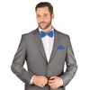 Fliege Blau Größe verstellbar aus Polyester einfarbig uni Produktbild-Vorschau 2