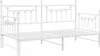 vidaXL Tagesbettrahmen Weiß 107 x 203 cm Stahl Produktbild-Vorschau 4