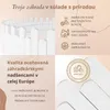 Floranica Vlnitý záhradný plot drevený 200 x 40 cm, Biela – Náhľad obrázku produktu 3