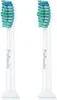 Two white toothbrush heads with teal and blue bristles are shown against a white background. Produktbild-Vorschau