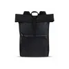 A black rolltop backpack is shown against a white background. Anteprima dell’immagine prodotto
