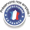 A circular badge with the French flag and text indicating "Confectionné en France" and "Préservons nos emplois !" Náhľad obrázku produktu