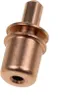Close-up view of a copper-colored plumbing fitting. Produktbild-Vorschau