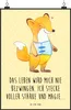 Mr. & Mrs. Panda Bild Fuchs Orthopädisches Korsett DIN A3 - Produktbild-Vorschau 1