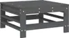 vidaXL Gartenhocker mit Kissen 2 Stk. Grau Massivholz Produktbild-Vorschau 5