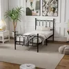 STILVORA Metallbett Schwarzes  90x200 cm,Jugendbett mit Produktbild-Vorschau 9