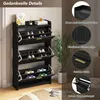 Merax Schuhschrank Schuhregal mit 6 Fächer und Klapptüren, Produktbild-Vorschau 4