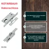 KOTARBAU® Hakenschloss Schiebetore Einsteckschloss H-60 Produktbild-Vorschau 5