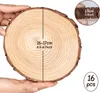 Holzscheiben 16 Stück, Baumscheiben 16-17cm, Naturholz Produktbild-Vorschau 2
