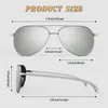 CGID Occhiali da sole da uomo Aviators Polarizzati Anteprima dell’immagine prodotto 7