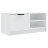 TV-Schrank Hochglanz-Weiß 80x35x36,5 cm Holzwerkstoff Produktbild-Vorschau 1