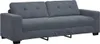 vidaXL Sofa Set 3 stk. Dunkelgrau Samt Produktbild-Vorschau 6