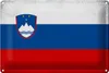 Blechschild Flagge Slowenien 30x20cm Flag Slovenia Vintage Produktbild-Vorschau 1