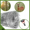A collage showing a roll of wire fencing, a deer in a field, a forest, and a hand using wire cutters. Podgląd zdjęcia produktu