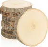 com-four® 8x Holzscheibe mit Rinde - Glasuntersetzer zum Produktbild-Vorschau 1