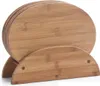 Zeller Set de 7 supports pour planches en bambou Voir les images du produit 7