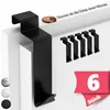 Lindenstein Premium Türhaken Innenseite, 6er SET - Schwarze Produktbild-Vorschau 1