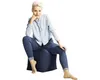 Magma Heimtex sedací vak SCUBA Cube, cca 40x40x40cm jeans Náhled obrázku produktu 9