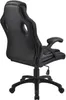 Rear view of a black gaming chair. Náhled obrázku produktu