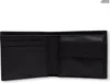 An open black leather wallet showing card slots and a coin pocket. Produktbild-Vorschau