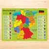 stabiles Vinyl Tischset - Deutschland Kinder Platzset Produktbild-Vorschau 2