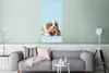 MuchoWow® Poster Zwei schläfrige Welpen 60x120 cm - Produktbild-Vorschau 5