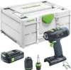 Akumulátorový vrtací šroubovák Festool T 18+3 Basic 18 V 50 Náhled obrázku produktu 2