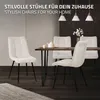ML-Design jedálenská súprava 4 stoličiek v béžovej farbe, Náhľad obrázku produktu 5