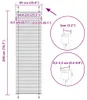 vidaXL Tenda plissettata bianca 65x200 cm larghezza del Anteprima dell’immagine prodotto 5