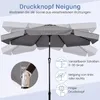 COSTWAY Sonnenschirm 300cm, Gartenschirm mit Volant & Produktbild-Vorschau 5