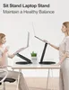 Laptop Ständer Höhenverstellbar mit 360? Drehbarer Basis, Produktbild-Vorschau 3