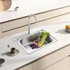 Edelstahl Küchenspüle Spülbecken Einbauspüle 50×40×20cm Produktbild-Vorschau 4